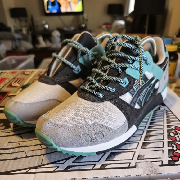 ASICS gel lyte 3 Aqua US Men Size 9 - Picture 2 of 13